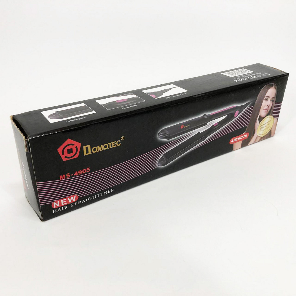 Праска для вирівнювання зачіски, Щипці гофре для вирівнювання волосся Випрямляч перукарень EY-90 Львів - фото 1