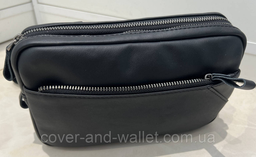 Стильна чоловіча шкіряна барсетка клатч на дві блискавки ST Leather 10021 Київ - фото 14