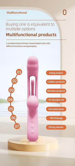 Вибратор Corse USB 36 functions of vibration and tapping Sex Aura Киев - изображение 4