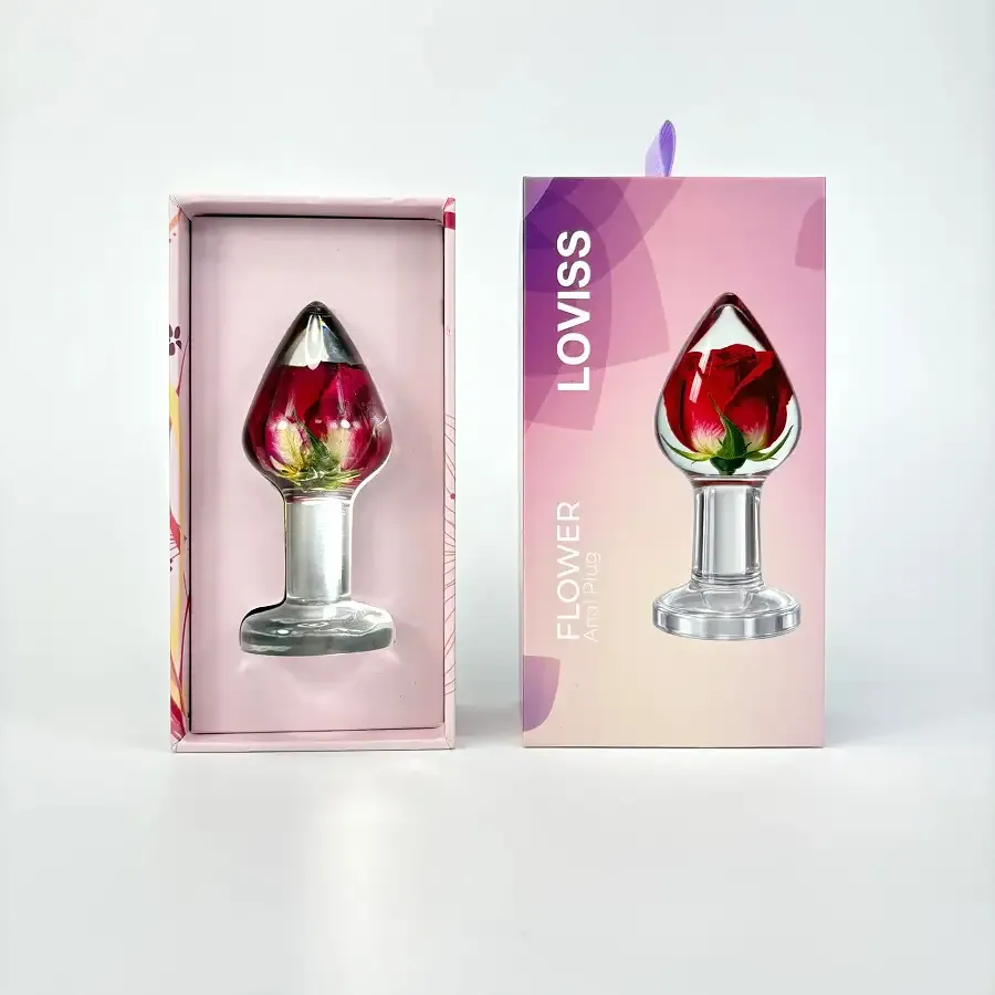 Розкішна анальна пробка Loviss Rose Anal Plug зі справжньою трояндою всередині Львів - фото 8