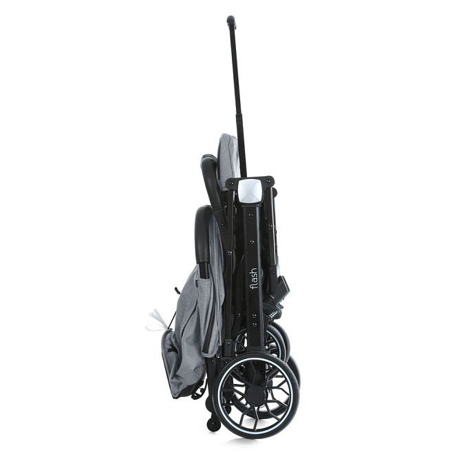 Коляска дитяча FLASH Silver Gray прогулянкова з чохлом на ніжки Сіра (M 5727-1) Чернігів - фото 9
