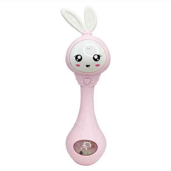 Інтерактивна іграшка-брязкальце "Зайчик" MGZ-1210(Pink) Вінниця