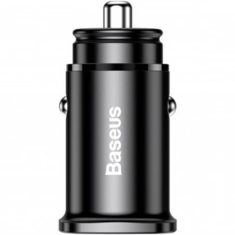 Автомобільний зярядний пристрій Baseus Square Metal 1USB + Type-C QC (5A) (PPS-30W-MAX) (CCALL-AS01) Black Ровно - изображение 7