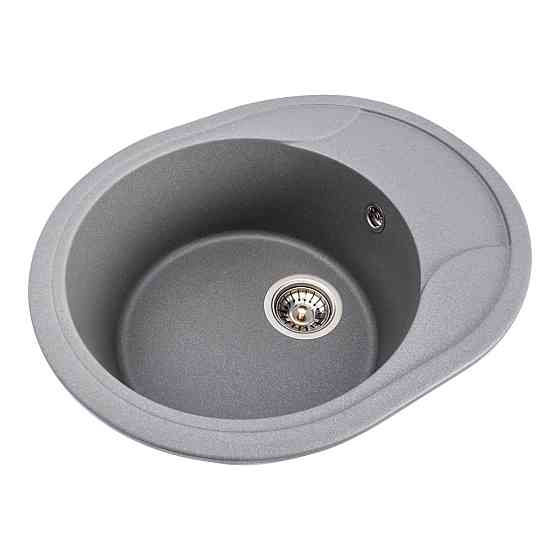 Гранітна мийка для кухні VALESO ONYX 5847 матова Сірий мусон Коломыя