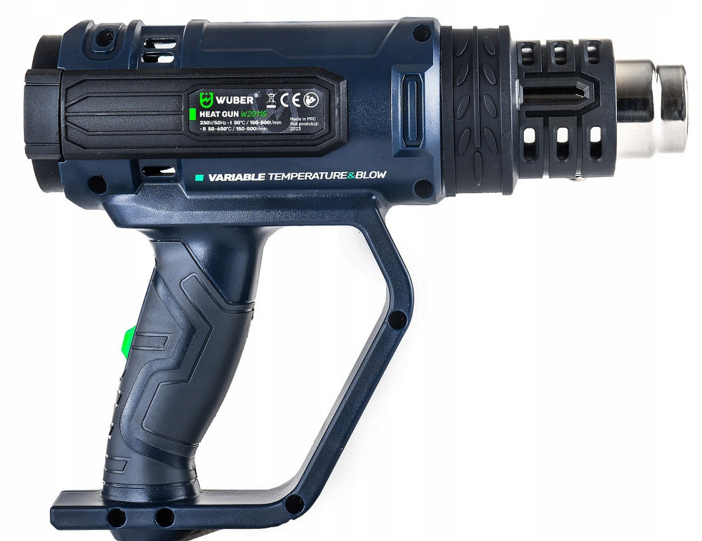 Фен будівельний Wuber 2200W 650 °C з регулюванням температури (Польща) Київ - фото 4