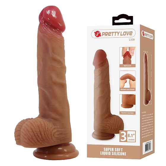 Фалоімітатор PRETTY LOVE Lisle 8.1 Super Soft Liquid Silicone Dildo Sex Aura Київ
