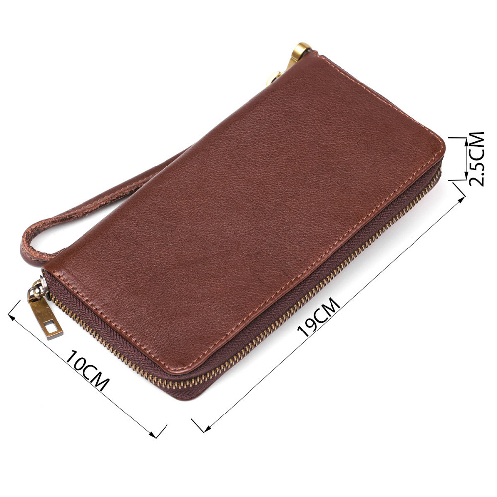 Мужской кожаный клатч SHVIGEL 19124 Коричневый Киев - изображение 4