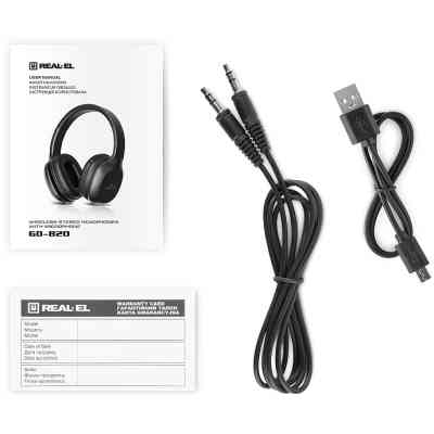 Навушники REAL-EL GD-820 Black Вінниця