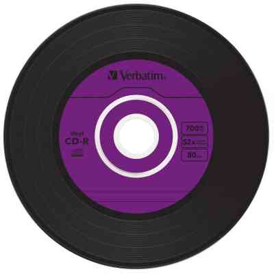 Диск CD Verbatim CD-R 700Mb 52x Slim case Vinyl AZO (43426) Винница