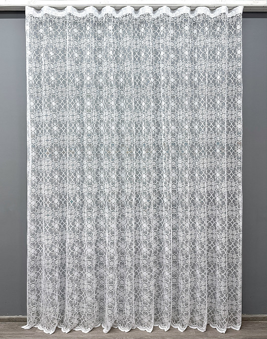 Тюль VR-Textil 1607т Жакард Білий 200х270 см (42-1110) Київ - фото 2