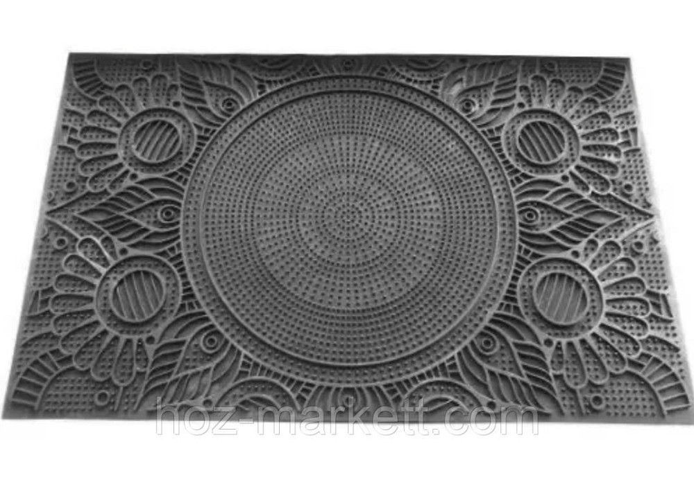 Коврик резиновый придверный  Солнце 58 см х 36.5 см ченый Харьков - изображение 5