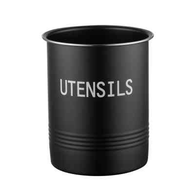 Аксесуар кухонний Ardesto Підставка для кухонного приладдя Midori 12х15.5см, метал, чорний (AR0915B) Вінниця