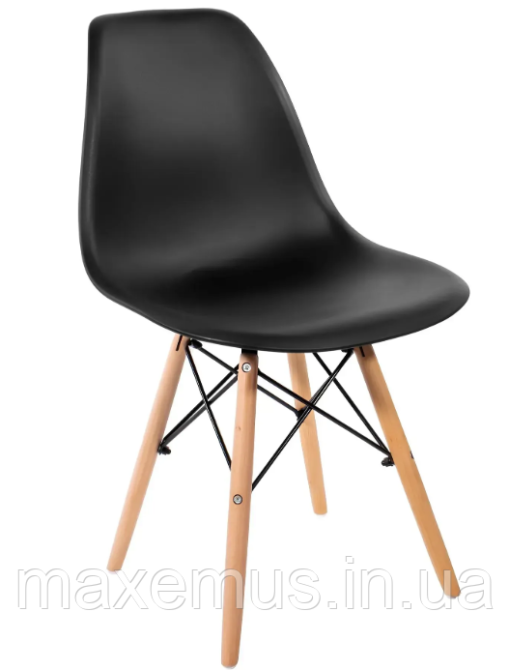 Кресло кухонное В 173 табурет кухонный на ножках в гостинную стул со спинкой на кухню черный Мостиска - изображение 10