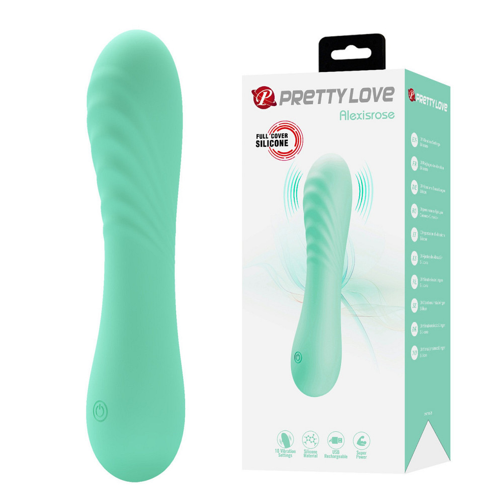 Вибратор PRETTY LOVE Alexisrose, зеленый, 15 х 3.1 см Sex Aura Киев - изображение 1