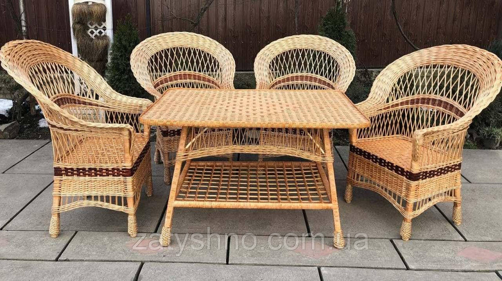 Затишні плетені меблі для дачі та саду Київ - фото 7