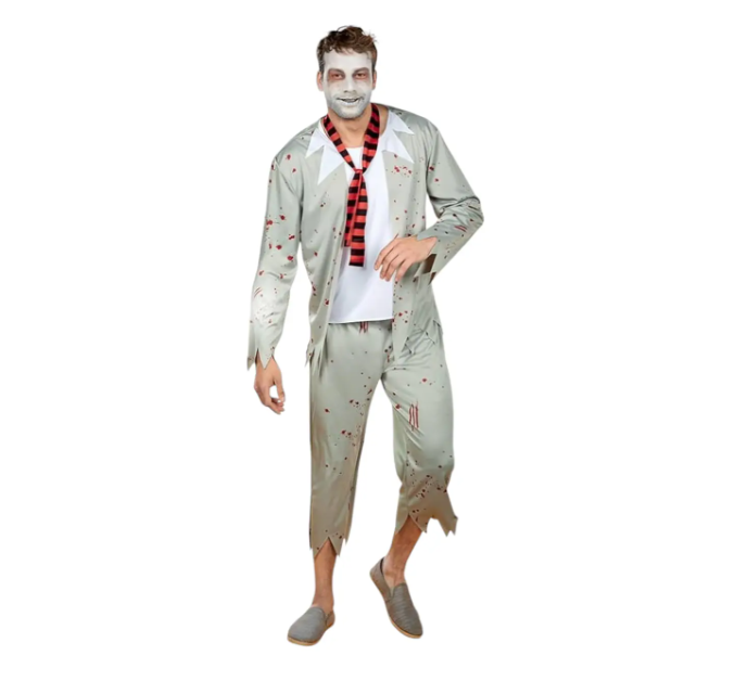 Костюм на Хелловін чоловічий Зомбі різнобарвний L Київ - фото 3