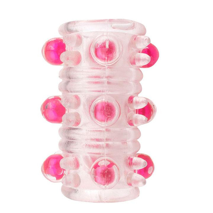 Эластичная рельефная насадка на член - 5,5*4,2 см Винница - изображение 1