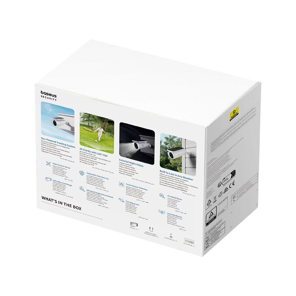 IP-камера відеоспостереження Baseus Security S1 Outdoor Camera 2K White Київ - фото 3