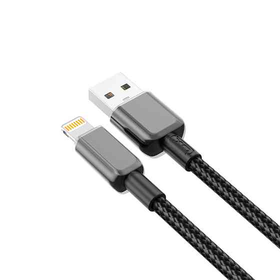 Кабель XO PVC Shiny Colorful USB to Lightning 1м чорний Львів