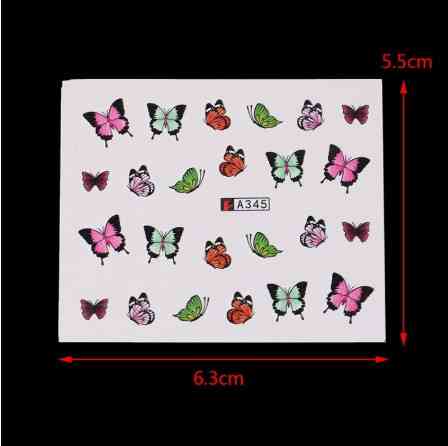 Водные наклейки для ногтей с бабочками Киев