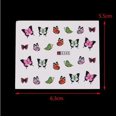 Водные наклейки для ногтей с бабочками Киев - изображение 1