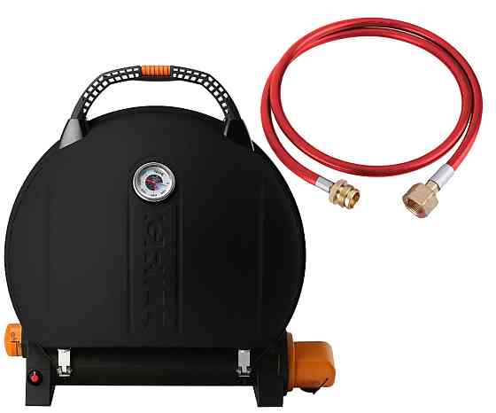 КОМПЛЕКТ Портативний переносний газовий гриль O-GRILL 900, чорний + шланг в подарунок! Код: 011682 Рівне