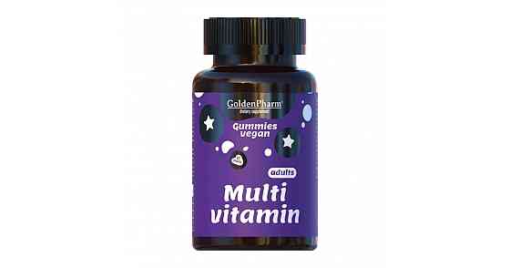 Мультивітаміни для дорослих Голден-фарм веганський мармелад 60 штук Луцьк