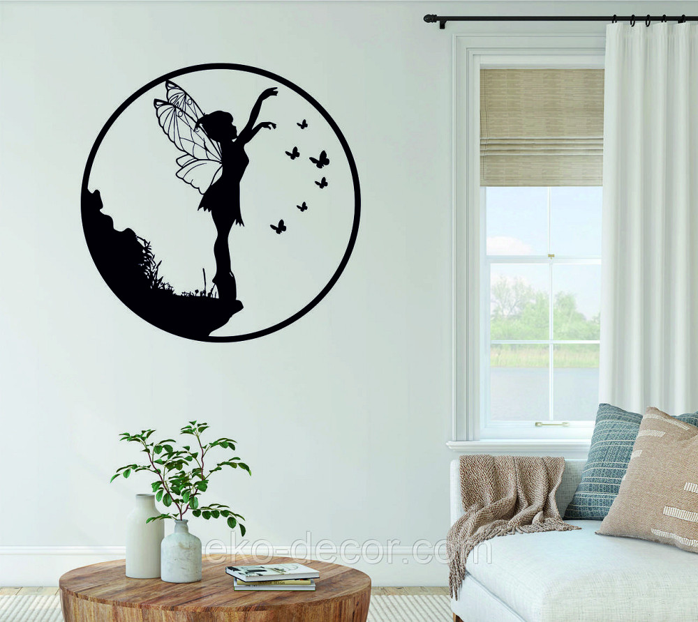 Декоративное настенное Панно «Фея и бабочки», Декор на стену Киев - изображение 3