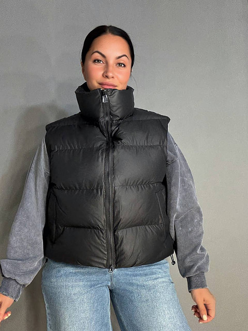 Жилетка жіноча A-N 10013 дута без капюшона чорна, чорний, 44 Київ - фото 16