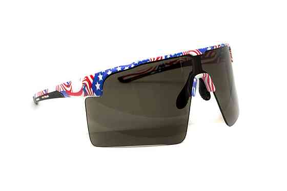 Окуляри захисні Global Vision Onyx USA Flag (gray), сірі в оправі прапор США Запоріжжя