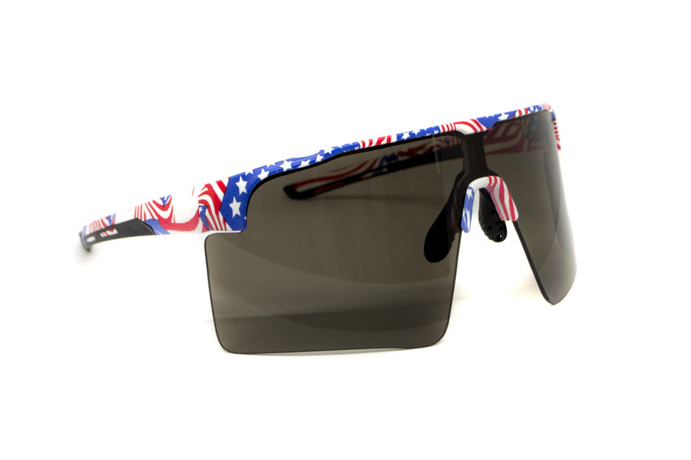 Окуляри захисні Global Vision Onyx USA Flag (gray), сірі в оправі прапор США Запоріжжя - фото 4