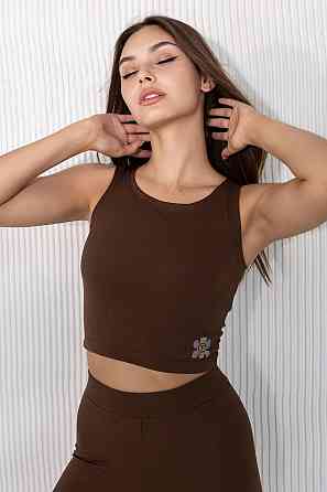 Топ у рубчик TotalFit N9-TR XL, Коричневий Київ