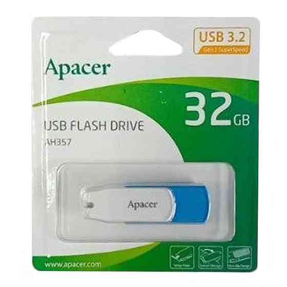 Флешка Apacer 128GB USB 3.2 AH357 Синя Київ