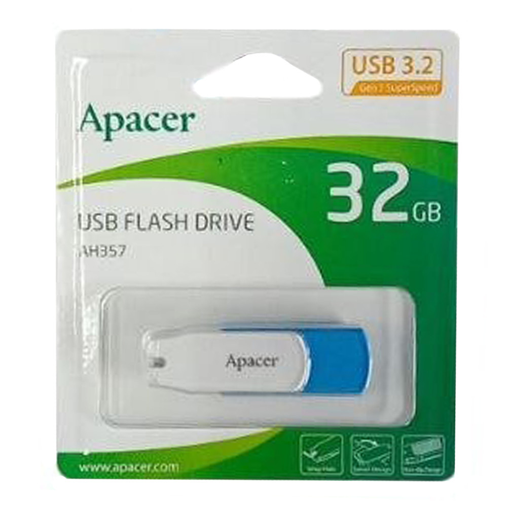 Флешка Apacer 128GB USB 3.2 AH357 Синя Київ - фото 1