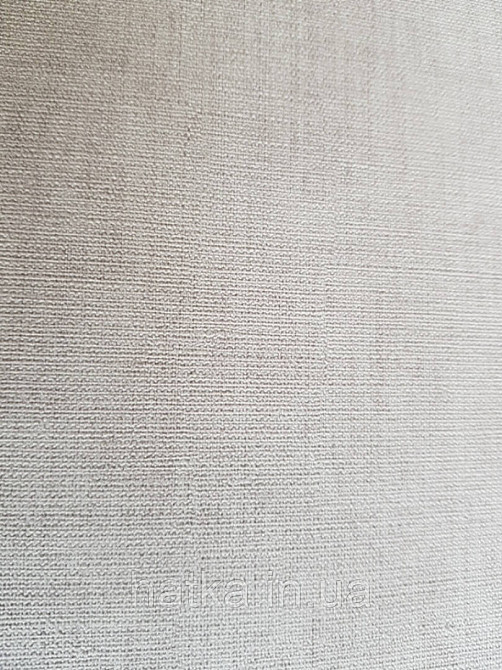 Ообои вінілові на флізелін Decoprint Moments MO22805 однотонні під мішковину кремові з рожевим Київ - фото 3