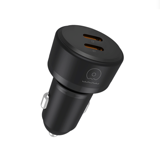 Автомобильное зарядное устройство WUW-C243 PD20W+ PD20W black Одесса
