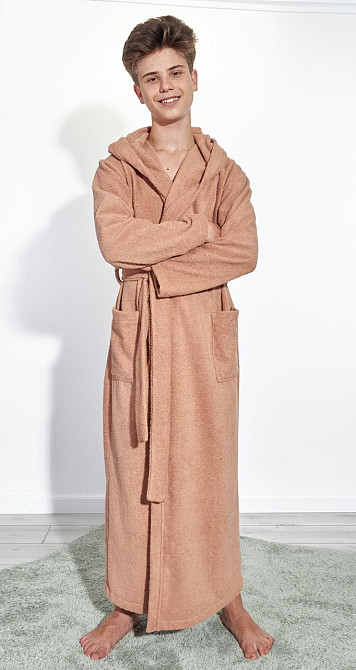 Подростковый махровый халат с капюшоном Киев - изображение 4