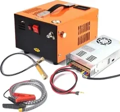 Przenośna pompa sprężarki powietrza PCP, moc 300 W, natężenie przepływu 68 l/min, pomarańczowa, UE Київ - фото 1