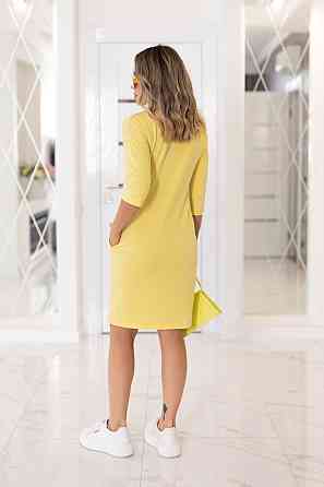 Женское платье оптом Lelitt Батал 50-52, Желтый Киев