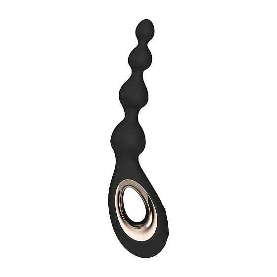 Анальне намисто з вібрацією LELO Soraya Beads Black, різний діаметр намистин, 8 режимів Sex Aura Київ