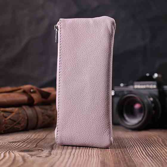 Відмінна ключниця із натуральної шкіри Бежевий (ST Leather) Київ