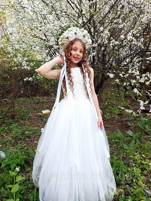 Длинное белое платье 128-146 Кривой Рог - изображение 5