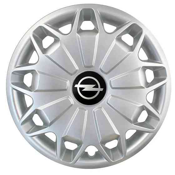 Автомобильные модельные колпаки R15 Opel 338 4шт, SJS, серебряные Киев