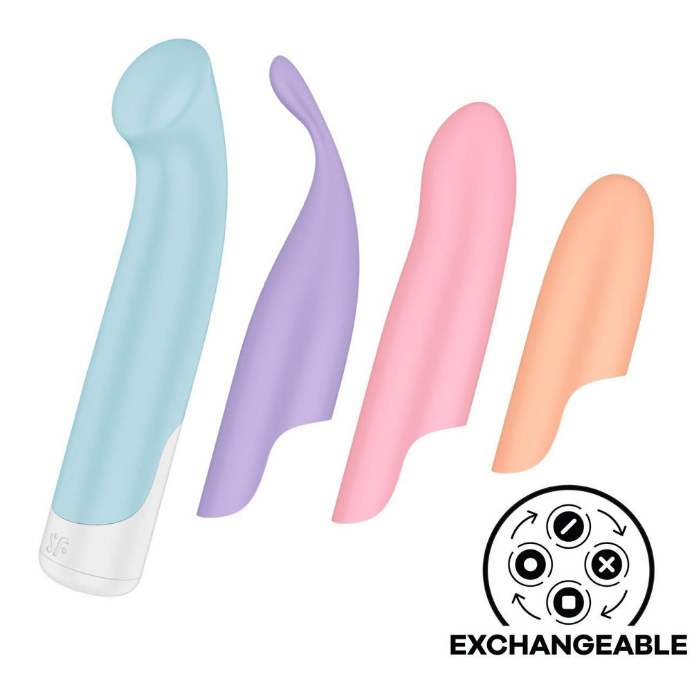 Набір 4-в-1 Satisfyer Playful Four, вібратор та 4 насадки, 12 режимів Sex Aura Київ - фото 1