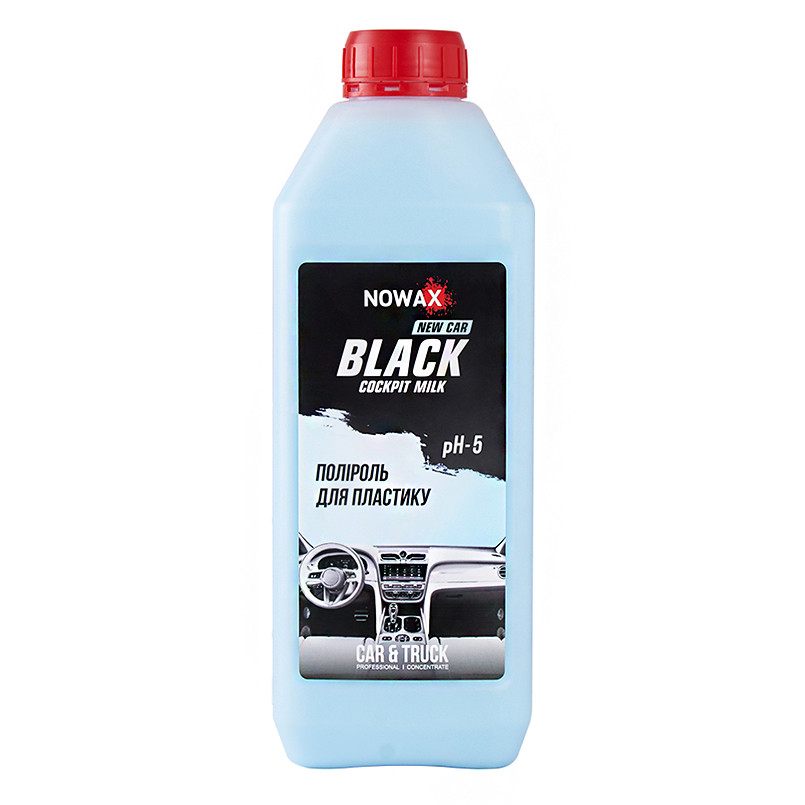 Поліроль-молочко для пластику Nowax Black концентрат, 1л Львів - фото 1