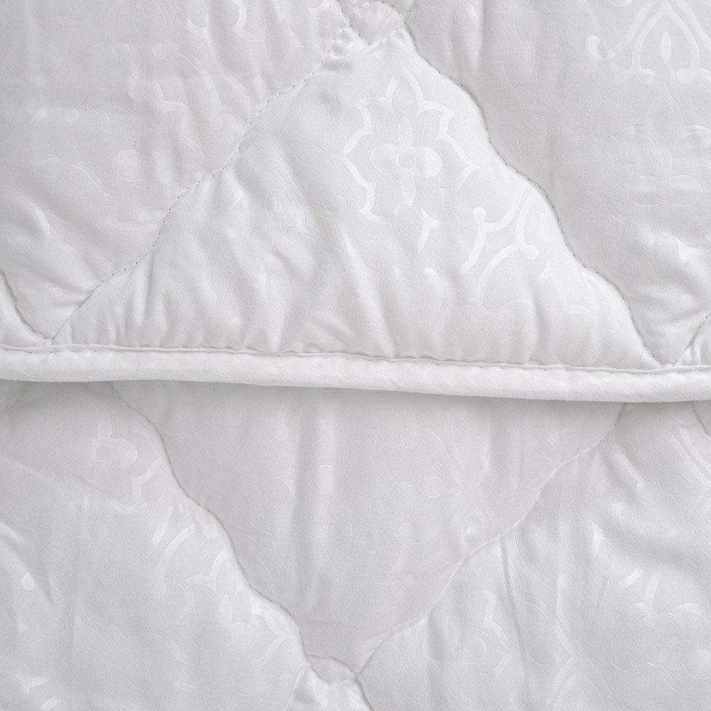 Ковдра силіконова зимова поліестер GM Textile полуторна 140х205 см (Білий) Суми - фото 3