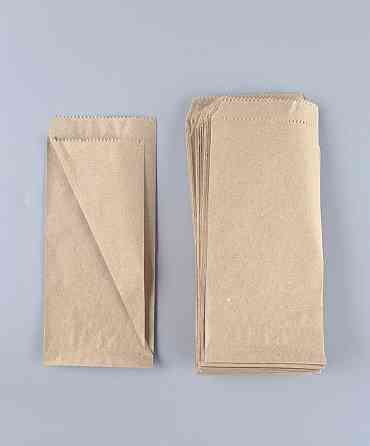 Пакет бумажный крафт бурий Уголок 90х0х210, 40г/м2 (100 шт) Харьков