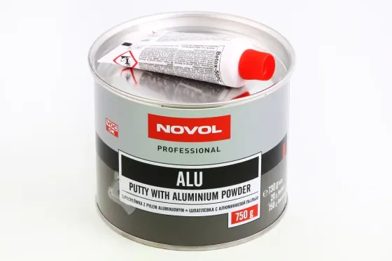 Шпалятка з алюмінієвим пилом Novol Alu 0.75кг + відвердитель 0.02кг Вінниця