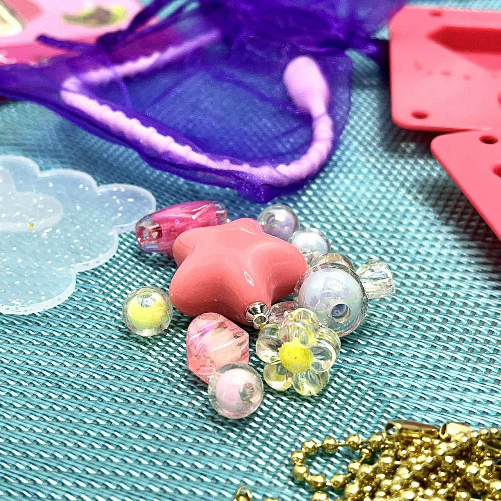 Набір для виготовлення прикрас аксесуарів у скриньці Рожевий (8269) Чернігів - фото 3