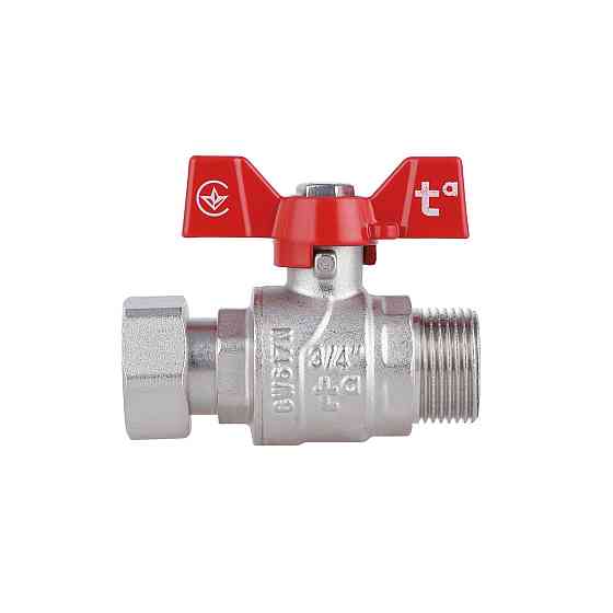 Кран кульовий із накидною гайкою Thermo Alliance Forte 3/4" ВЗ для води прямий SF261W20 Київ
